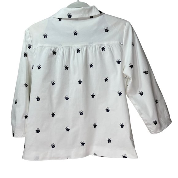 VTG ERIN LONDON Women's Embroidered Lined Button Jacket with Shoulder Pads S - Picture 3 of 8